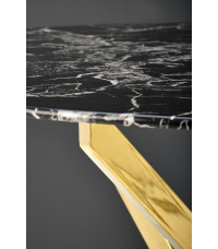 RAYMOND 2 stół, blat - czarny marmur, nogi - złoty (2p1szt)