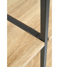 REG19 regał dąb sonoma / czarny (1p1szt)