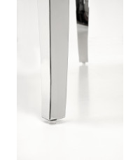 REGINALD stół okrągły blat - biały marmur, nogi - srebrny (2p1szt)