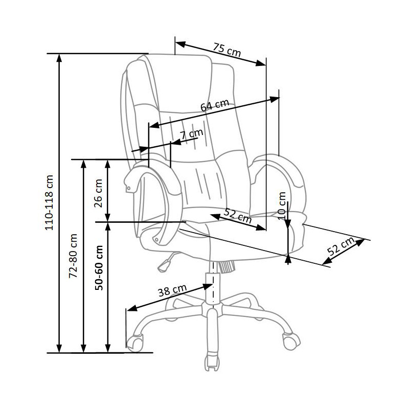 RELAX fotel gabinetowy beżowy