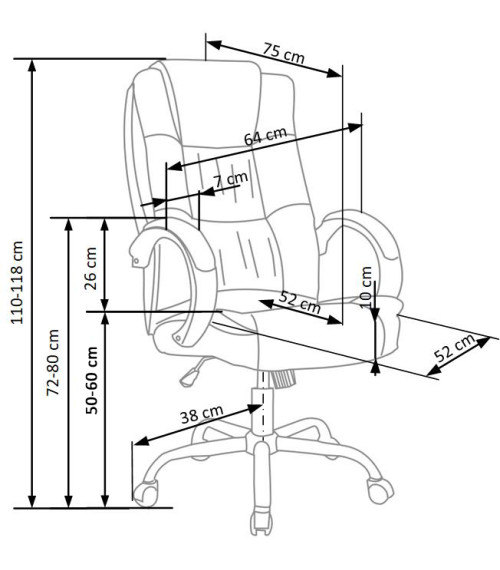 RELAX fotel gabinetowy czarny