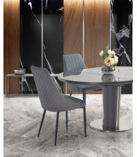 RICARDO stół rozkładany popielaty marmur (3p1szt)