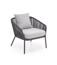 ROCCA zestaw ogrodowy ( sofa + fotel 2x + ława ), ciemny popiel / jasny popiel (1p1szt)