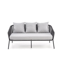 ROCCA zestaw ogrodowy ( sofa + fotel 2x + ława ), ciemny popiel / jasny popiel (1p1szt)