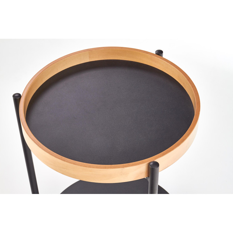 ROLO ława czarny / dąb naturalny (1p1szt)