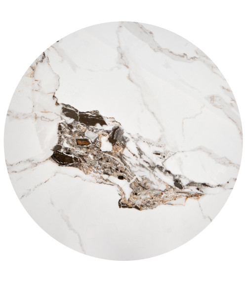 ROSA ława biały marmur / popielaty marmur / złoty (2p1szt)