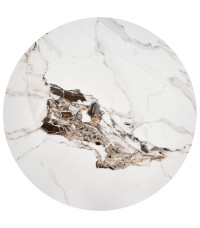 ROSA ława biały marmur / popielaty marmur / złoty (2p1szt)