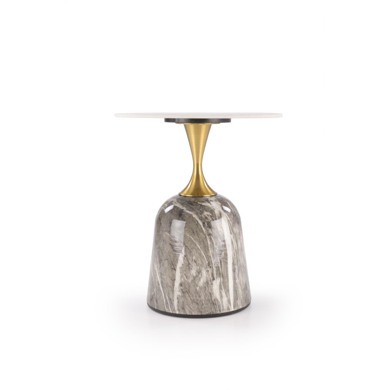 ROSA ława biały marmur / popielaty marmur / złoty (2p1szt)