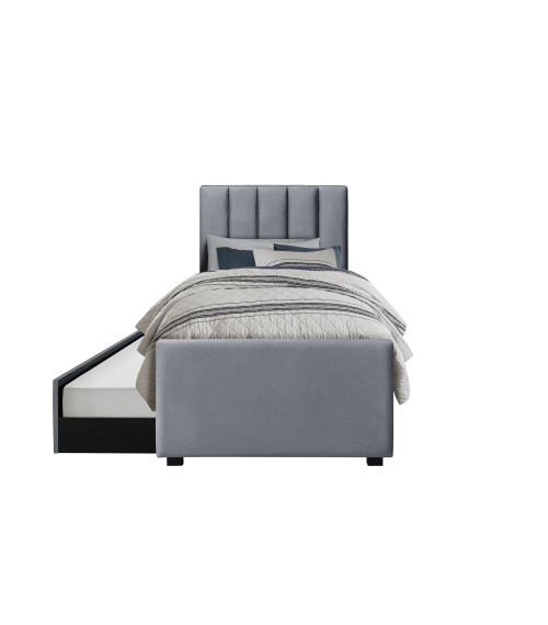 RUSSO 90 cm łóżko popielaty (4p1szt)