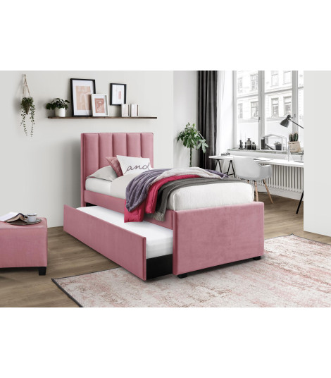 RUSSO 90 cm łóżko różowy (4p1szt)