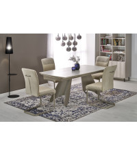 SALIX stół rozkładany, trawertyn / kaszmir (2p1szt)