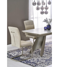 SALIX stół rozkładany, trawertyn / kaszmir (2p1szt)