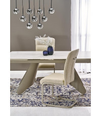 SALIX stół rozkładany, trawertyn / kaszmir (2p1szt)