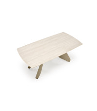 SALIX stół rozkładany, trawertyn / kaszmir (2p1szt)