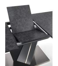 SALVADOR stół rozkładany blat - ciemny popiel, nogi - ciemny popiel (3p1szt)