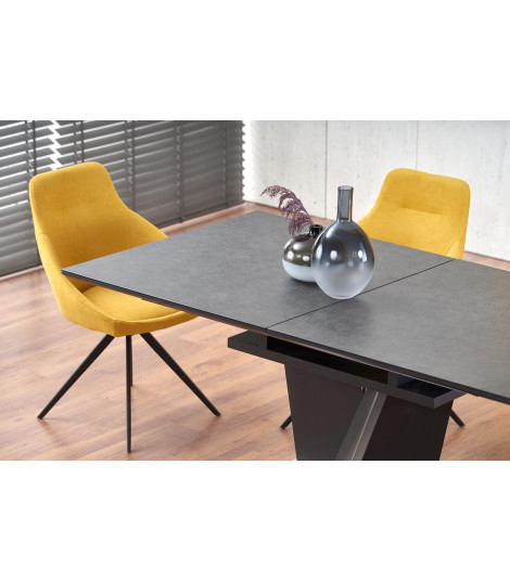 SALVADOR stół rozkładany blat - ciemny popiel, nogi - ciemny popiel (3p1szt)