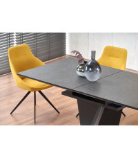 SALVADOR stół rozkładany blat - ciemny popiel, nogi - ciemny popiel (3p1szt)