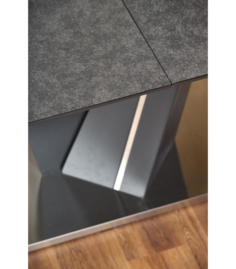 SALVADOR stół rozkładany blat - ciemny popiel, nogi - ciemny popiel (3p1szt)