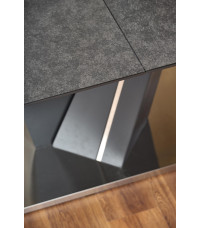 SALVADOR stół rozkładany blat - ciemny popiel, nogi - ciemny popiel (3p1szt)