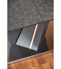 SALVADOR stół rozkładany blat - ciemny popiel, nogi - ciemny popiel (3p1szt)