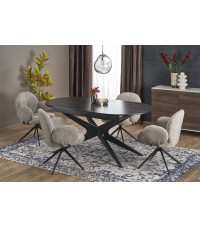 SANDRO stół rozkładany, czarny (2p1szt)