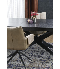 SANDRO stół rozkładany, czarny (2p1szt)