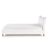 SANDY łóżko tapicerowane biały (2p1szt)