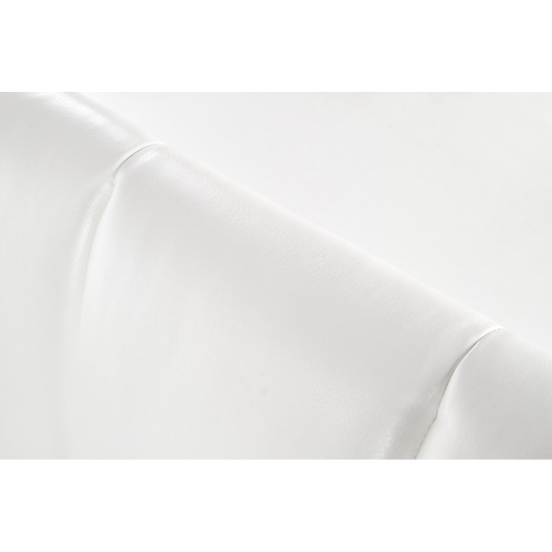 SANDY łóżko tapicerowane biały (2p1szt)