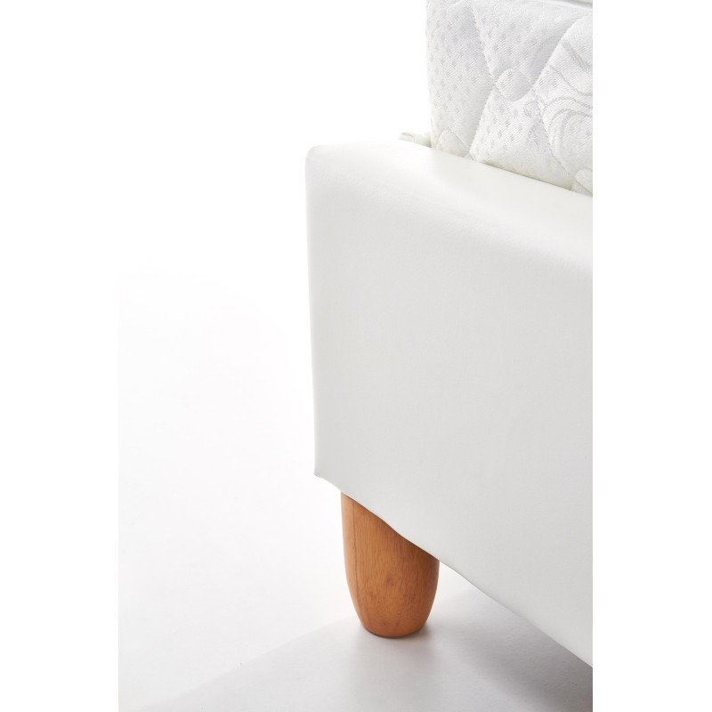 SANDY łóżko tapicerowane biały (2p1szt)