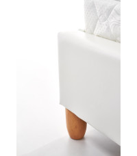 SANDY łóżko tapicerowane biały (2p1szt)