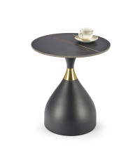 SCALITA ława czarny marmur / czarny/ złoty (2p1szt)