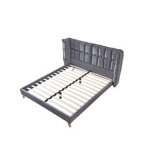 SCANDINO łóżko 160, popielaty (2p1szt)