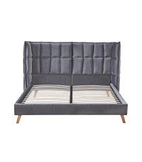 SCANDINO łóżko 160, popielaty (2p1szt)