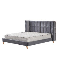 SCANDINO łóżko 160, popielaty (2p1szt)