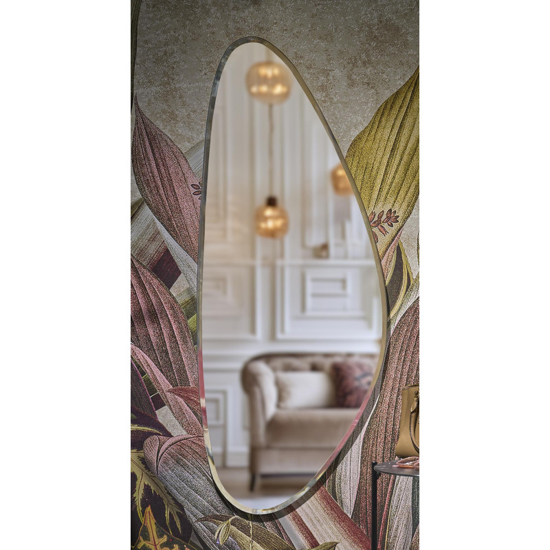 SERENITY lustro ścienne, srebrny (1p1szt)