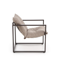 SHARK zestaw ogrodowy ( sofa + fotel 2x + ława ), ciemny brąz / cappuccino (1p1szt)