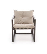 SHARK zestaw ogrodowy ( sofa + fotel 2x + ława ), ciemny brąz / cappuccino (1p1szt)