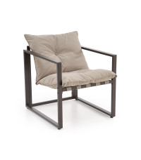 SHARK zestaw ogrodowy ( sofa + fotel 2x + ława ), ciemny brąz / cappuccino (1p1szt)