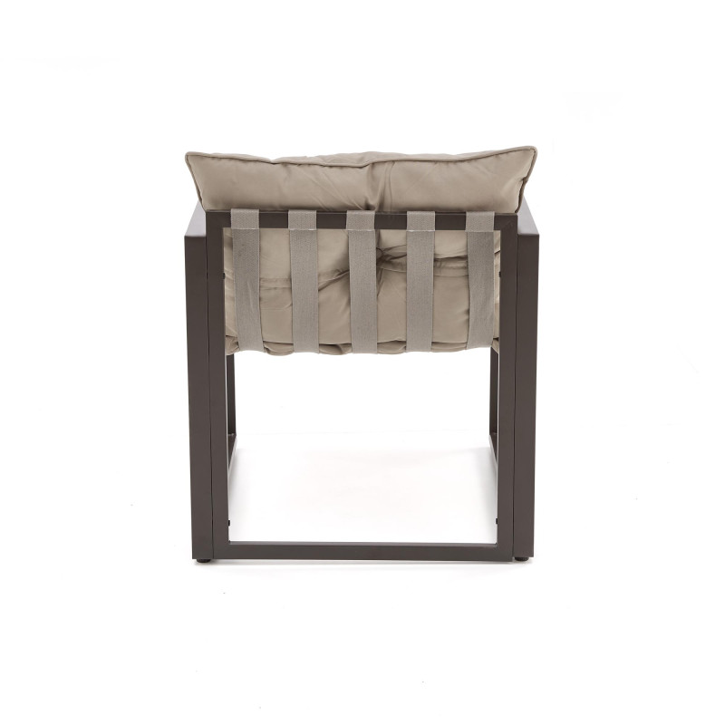 SHARK zestaw ogrodowy ( sofa + fotel 2x + ława ), ciemny brąz / cappuccino (1p1szt)