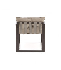 SHARK zestaw ogrodowy ( sofa + fotel 2x + ława ), ciemny brąz / cappuccino (1p1szt)