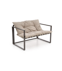 SHARK zestaw ogrodowy ( sofa + fotel 2x + ława ), ciemny brąz / cappuccino (1p1szt)