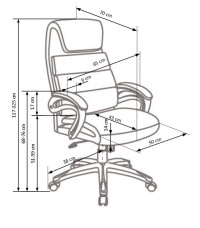SIDNEY fotel gabinetowy czarny