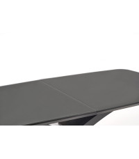 SILVESTRO stół rozkładany blat - ciemny popiel, noga - czarny (2p1szt)