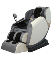 SOLARIA  fotel wypoczynkowy z funkcją masażu i podgrzewania, kremowy / popielaty (1p1szt)