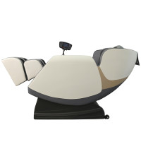 SOLARIA  fotel wypoczynkowy z funkcją masażu i podgrzewania, kremowy / popielaty (1p1szt)