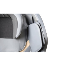 SOLARIA  fotel wypoczynkowy z funkcją masażu i podgrzewania, kremowy / popielaty (1p1szt)