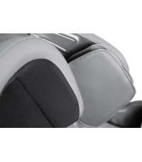 SOLARIA  fotel wypoczynkowy z funkcją masażu i podgrzewania, kremowy / popielaty (1p1szt)