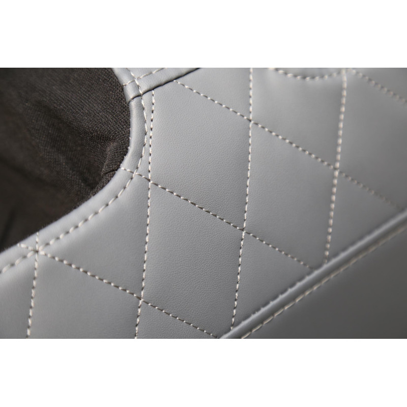 SOLARIA  fotel wypoczynkowy z funkcją masażu i podgrzewania, kremowy / popielaty (1p1szt)