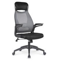 SOLARIS fotel pracowniczy czarno-popielaty