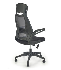 SOLARIS fotel pracowniczy czarno-popielaty